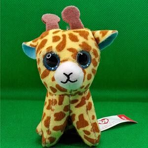 Ty Teenie beanie Boos Safari the Giraffe McDonald's Glitter Eyes 2021